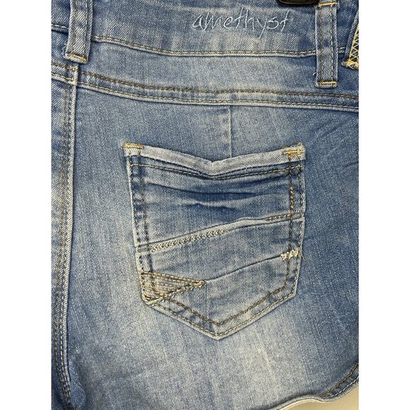 Body con jeans girl’s shorts size 5 light wash - Picture 4 of 9